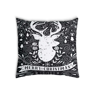 Gesundheitskissen Schwarz Merry Christmas