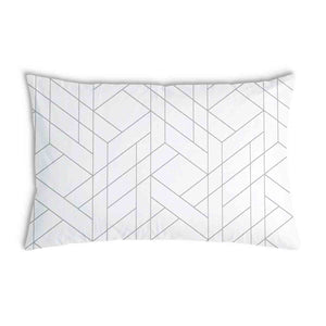Gesundheitskissen Weiß mit geometrischem Muster
