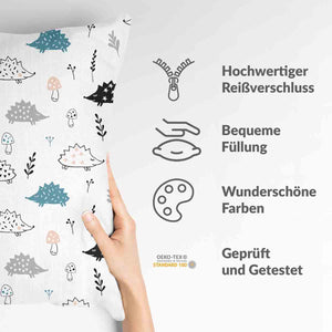Gesundheitskissen Weiß mit Igel