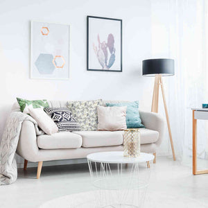Gesundheitskissen Blattmuster Beige